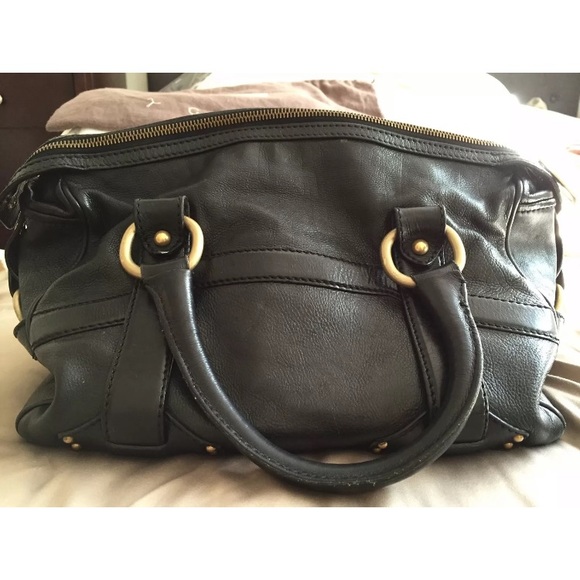 Black Celine brass handbag - Picture 6 of 8